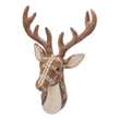Fabric Stag Head Plaque 67cm - Plaid | Annie Mo's