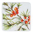 Porcelain Coaster - Fir and Berries 10cm | Annie Mo's