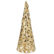 Metal Tree, 47cm - Gold Holly Leaves