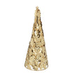 Metal Tree, 37cm - Gold Holly Leaves