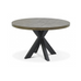 Ellipse Fumed Oak Four Seat Circular Dining Table