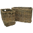 Set of Two Rectangle Baskets with Cut Out Baskets 90cm | Annie Mo's