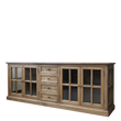Marseille Display Sideboard with Four Doors and Four Drawers 220cm