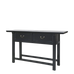 Marseille Black Console Table with Two Drawers 150cm