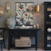 Marseille Black Console Table with Two Drawers 150cm