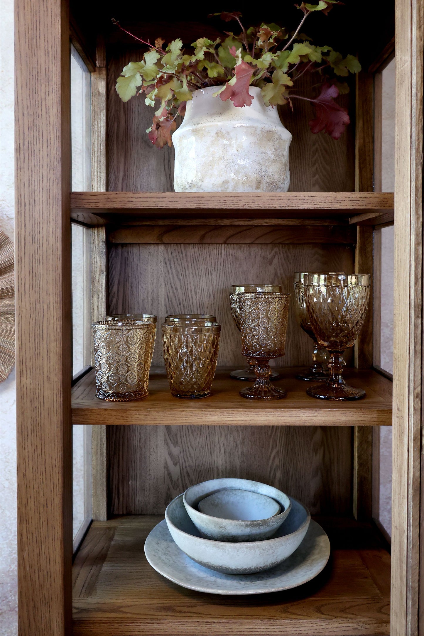 Marseille Display Cabinet with Two Doors and Shelves 60cm