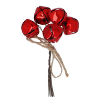 Red Jingle Bell Bunch Pick 11cm | Annie Mo's
