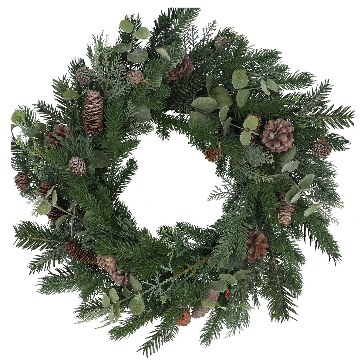 Fir Cones and Eucalyptus Wreath 