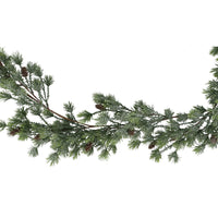 Fir Icy Garland with Mini Pine Cones 214cm | Annie Mo's