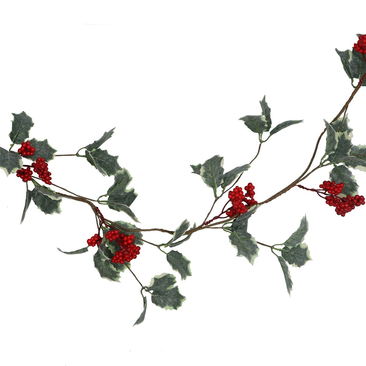 Garland, 1.3m - Variegated Holly & Red Berries | Annie Mo's