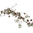 Conifer Cones and Red Berry Garland 120cm