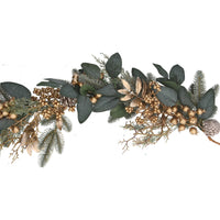 Eucalyptus and Matt Gold Berry Garland 180cm | Annie Mo's