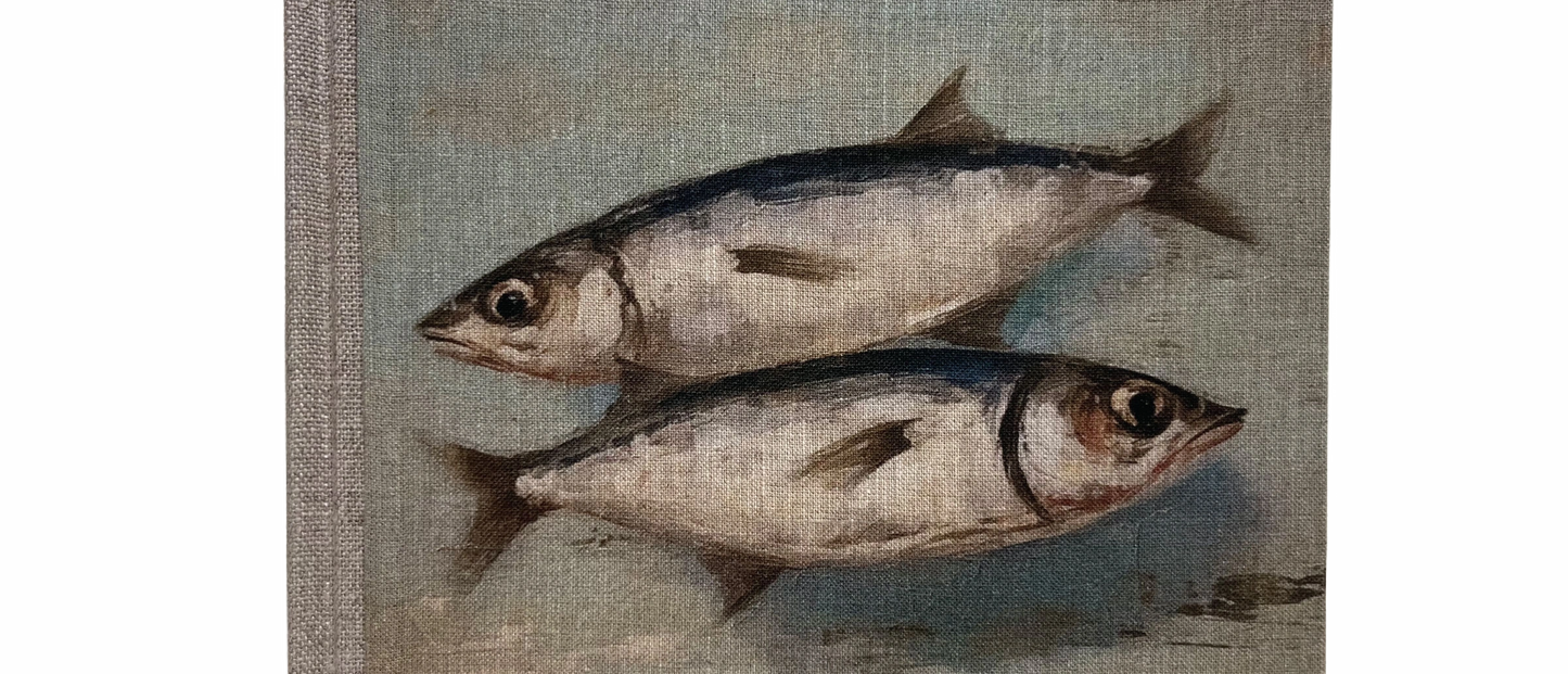 "Two Fish" Handmade Linen Hardcover Notebook | Journal