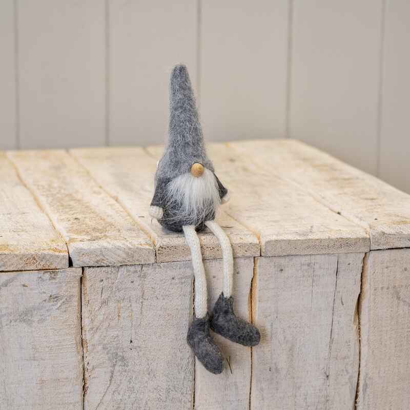 Sitting Grey Fuzzy Gonk