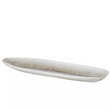 Grey Melange Glazed Stoneware Elongated Bow