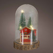 LED Houses in Glass Cloche 17cm | Annie Mo's
