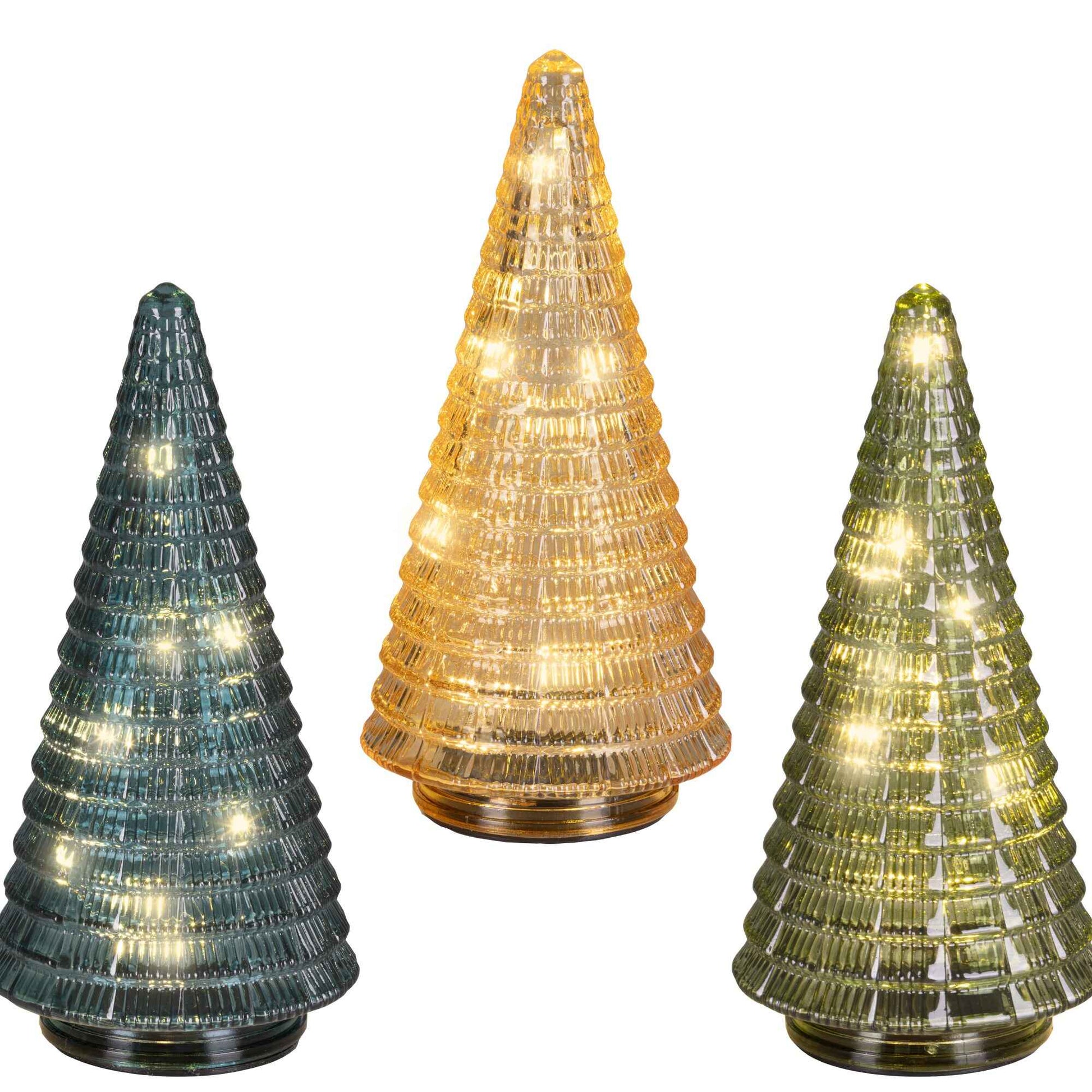 Micro LED Glass Trees 20cm - Colour Choice B | Annie Mo's