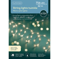 Micro LED Extra Dense Lights with 8 Function Twinkle Effect 1200cm