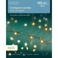 Micro LED Compact Lights with 8 Function Twinkle Effect 600cm