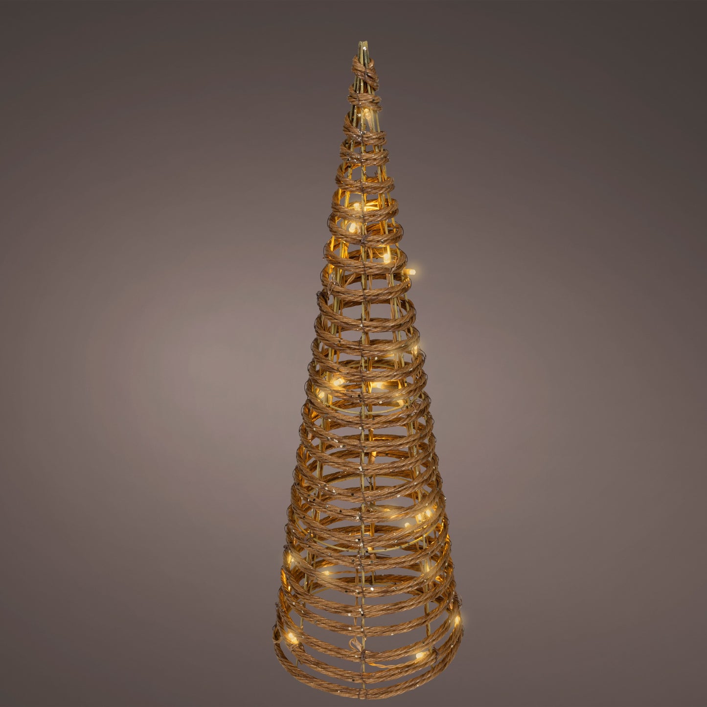 Wicker Flashing LED Cone 60cm | Annie Mo's