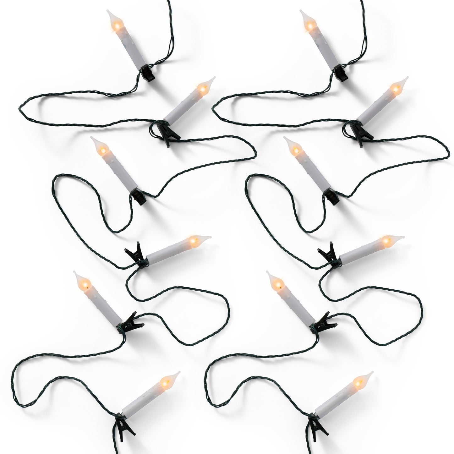 Micro LED Compact 16 LED Candle Lights with Fire Flame Effect B | Annie Mo's