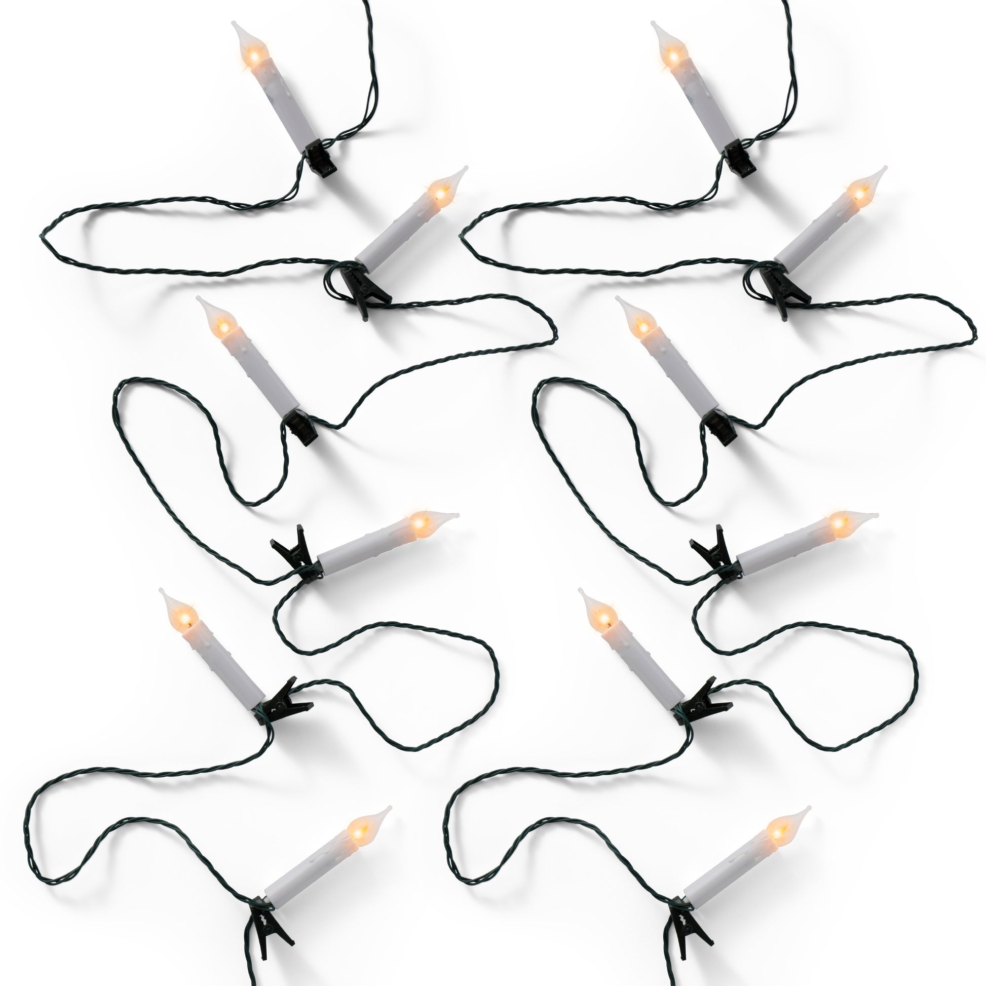 Micro LED Compact 16 LED Candle Lights with Fire Flame Effect B | Annie Mo's