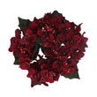 Burgundy Hydrangea Candle Ring - Small