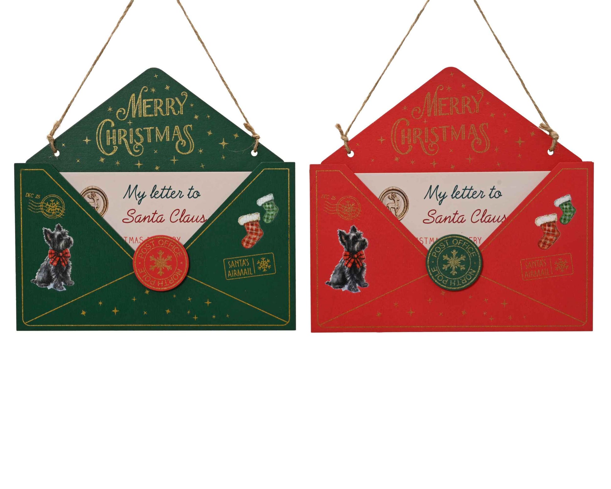 Letter to Santa - Wood Envelopes 20cm - Colour Choice | Annie Mo's