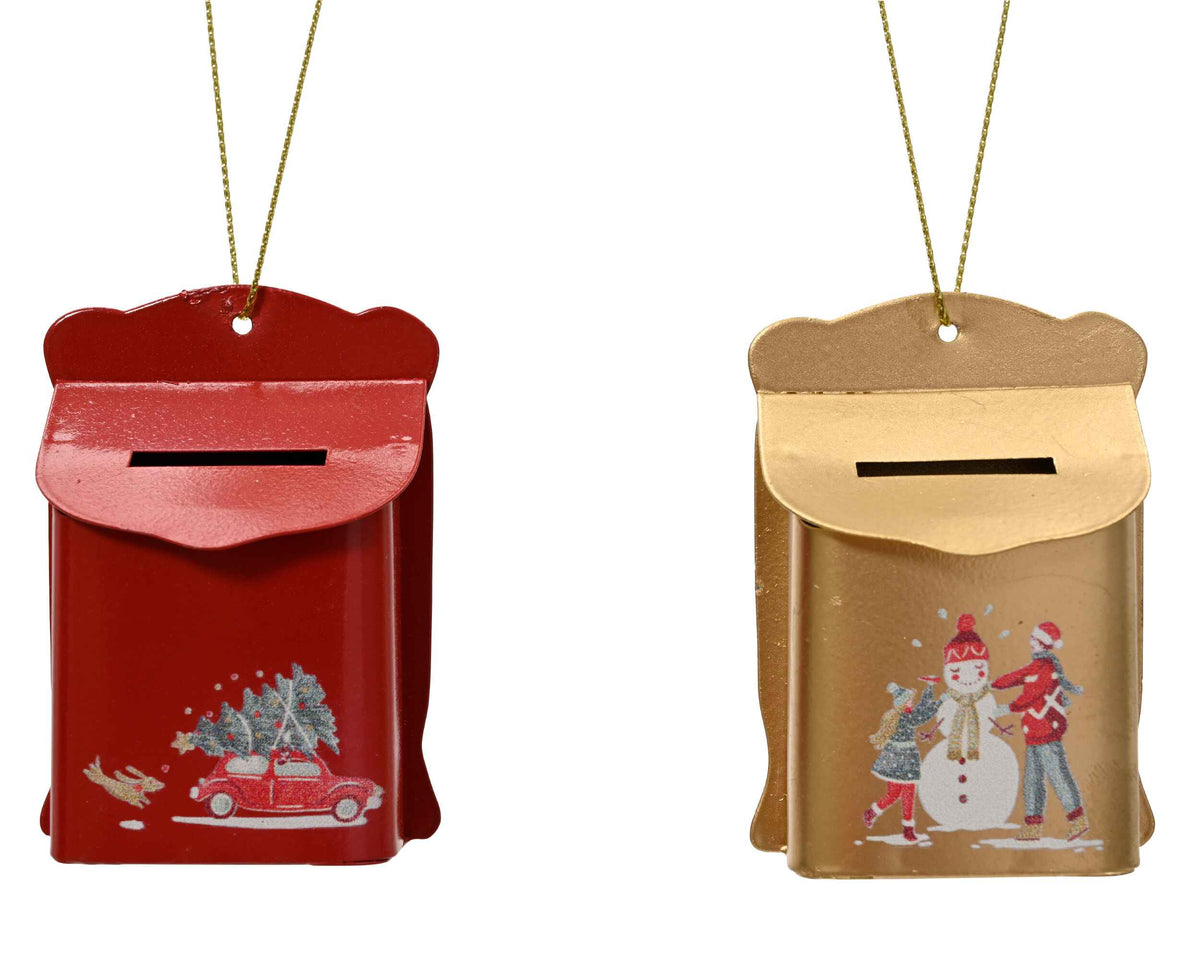Set of Two Assorted Iron Mini Mail Boxes 7cm | Annie Mo's