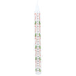 Taper Candle 23cm - Candy Cane/Holly Advent | Annie Mo's