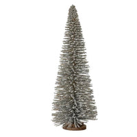 Champagne Glitter Bristle Tree on Wood Base 60cm | Annie Mo's