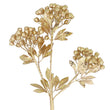 Spray 70cm - Gold Berries with Gold Foliage