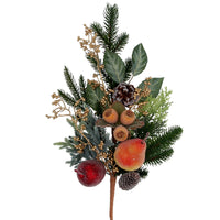 Beaded Fruit with Leaves and Gold Berries Stem 60cm | Annie Mo's