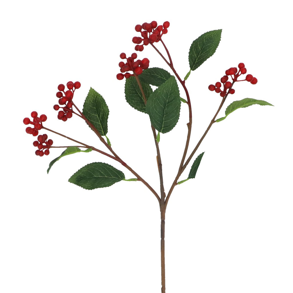 Red Berry Stem 51cm | Annie Mo's