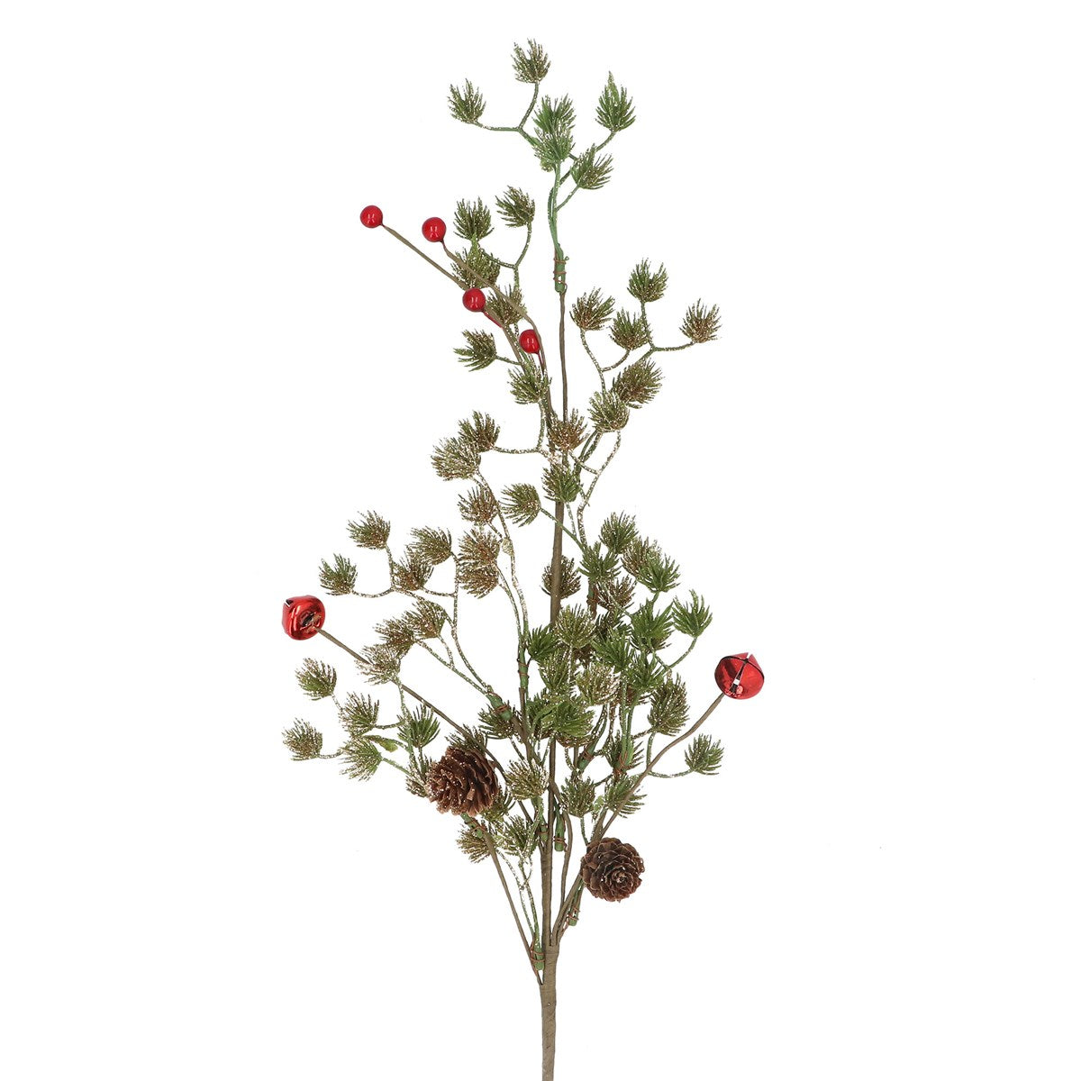 Cedar Pine and Red Bell Spray 69cm