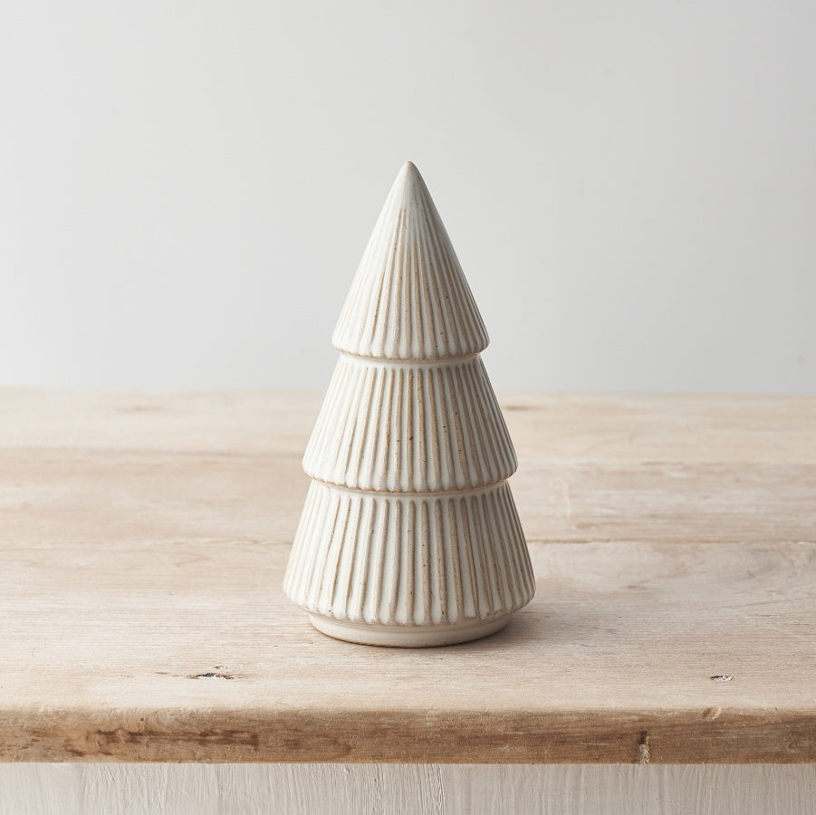 Stripe Natural Tree Ornament 15.5cm | Annie Mo's