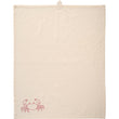 Atlantis Butter Cream Tea towel with Crab Motif 70cm | Annie Mo's