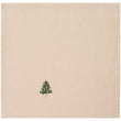 Traditional Napkin Christmas tree in basket w/ white candles