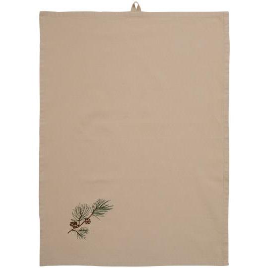 Tea Towel Pine Branch with Cones | Annie Mo's
