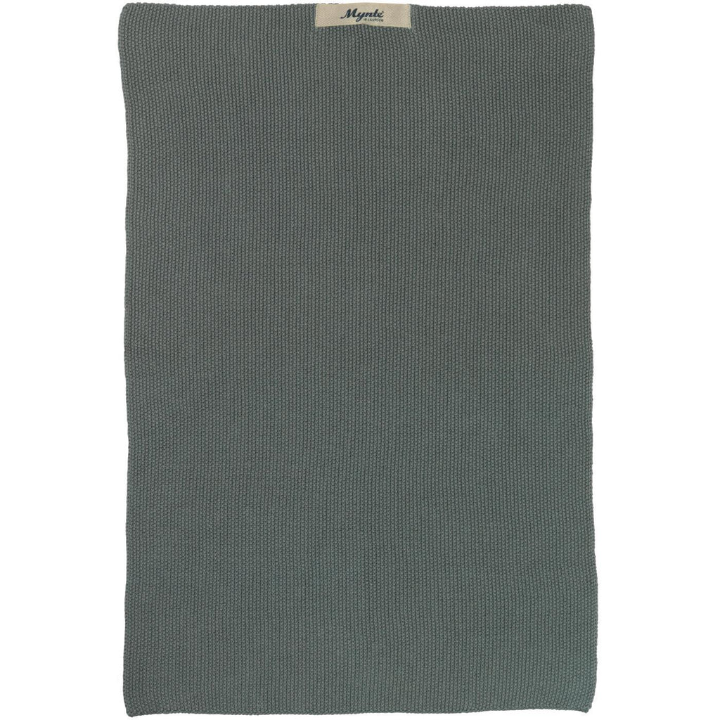 Moss Green Knitted Hand Knitted Hand Towel | Annie Mo's