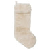 Christmas Stocking in Cream Sheep Skin 55cm | Annie Mo's