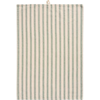 Tea Towel with Wide and Narrow Green Stripes 50cm x 70cm | Annie Mo's