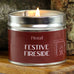 Festive Fireside Classic Tin Candle 35hr Burn Time