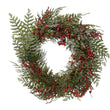 Red Glitter Berry Wreath 50cm | Annie Mo's