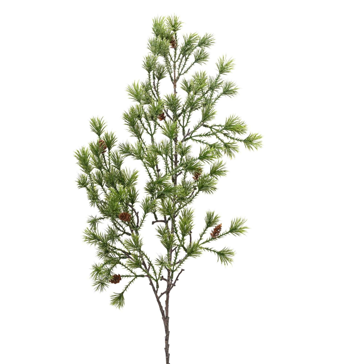Icy Evergreen Stem with Pinecones 96cm | Annie Mo's