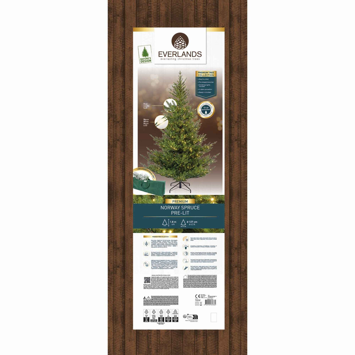 Norway Spruce Micro LED 180cm E | Annie Mo's