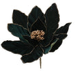 Velvet Poinsettia Flower Clip-On Decoration 28cm - Green | Annie Mo's