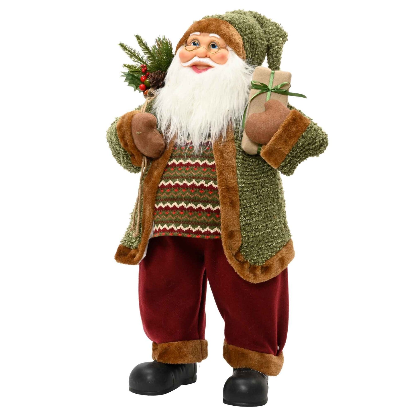 Cosy Cardigan Santa Decoration 60cm | Annie Mo's
