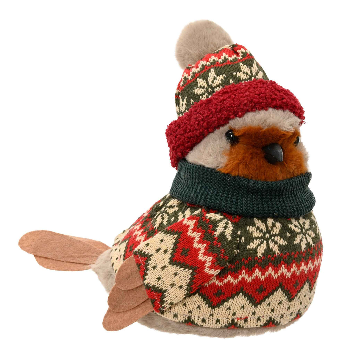 Christmas Jumper Robin Decoration 25cm | Annie Mo's