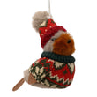 Little Christmas Jumper Robin Decoration 13cm | Annie Mo's